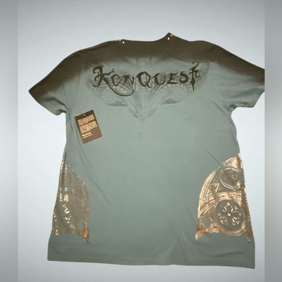Konquest | Men’s KonQuest Platinum Iconic T-shirt Key Closet couture XL NWT - Picture 2 of 6